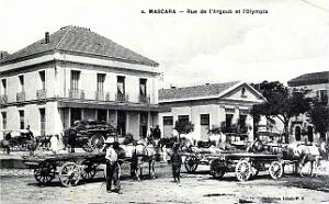 2159- Mascara - Rue de l'Argoub et Olympia - 1918